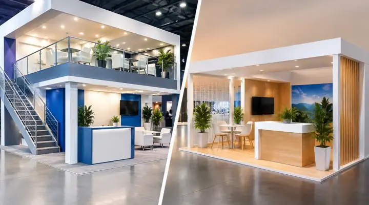 Double Decker vs Single Level Booth Comparison